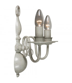 Brugge Candle Wall Light Gray