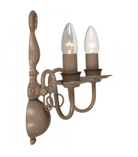 Brugge Candle Wall Light Pale Taupe