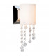 Tango Glass & Crystal Wall Light Chrome