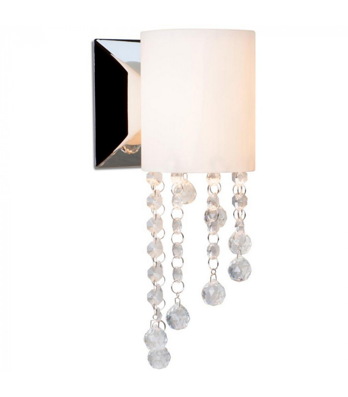 Tango Glass & Crystal Wall Light Chrome