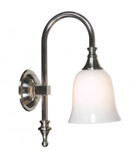 Classic Bathroom Wall Light Satin Nickel IP44