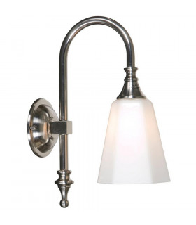 Classic Bathroom Wall Light Satin Nickel IP44
