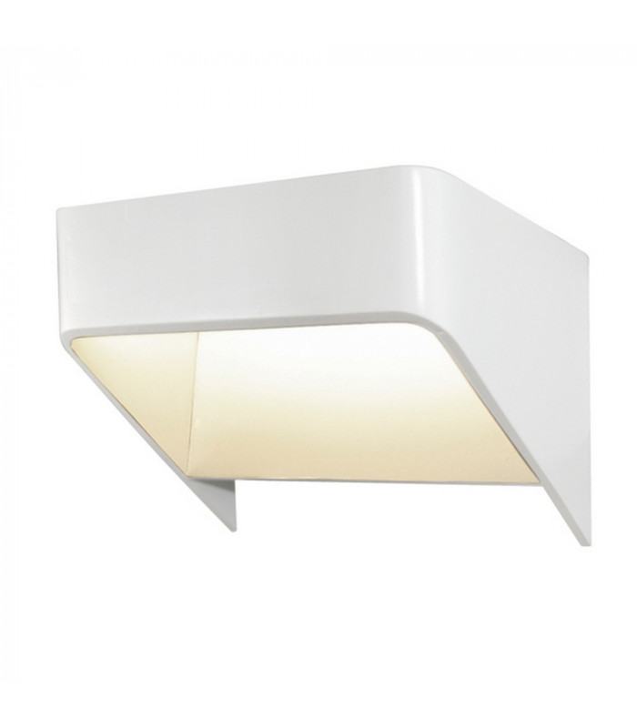 Louvre Integrated Led Wall Light White