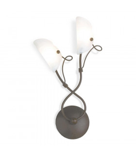Wall Lamp With Shade Rust