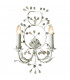 Natello 2 Light Candle Wall Light Beige Gray
