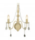 Bardini 2 Light Candle Wall Light Beige