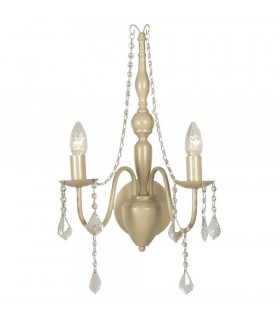 Bardini 2 Light Candle Wall Light Ivory