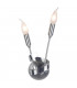 Candle Wall Light Satin Nickel