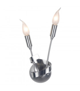 Candle Wall Light Satin Nickel