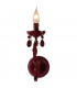 Marie Candle Wall Light Red