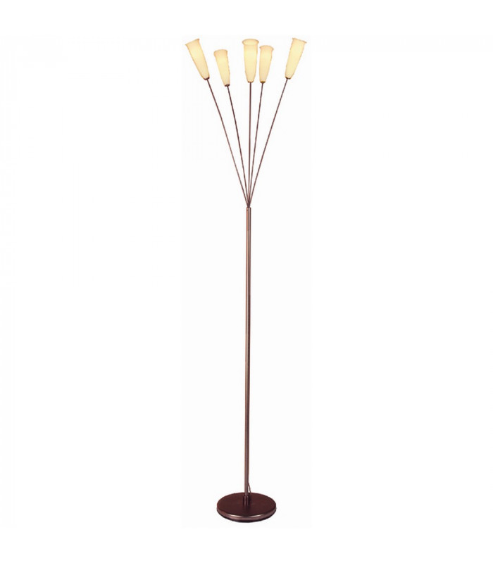 Delfino 5 Light Multi Arm Floor Lamp Bronze