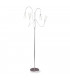 Delfino 5 Light Multi Arm Floor Lamp Satin Nickel