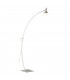 Parrot Arc Floor Lamp White Metal