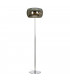 Snow Floor Lamp With Shade Chrome