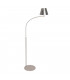 Jin Floor Lamp With Tapered Shade Satin Nickel
