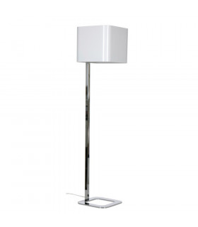 Quadro Floor Lamp With Shade Chrome