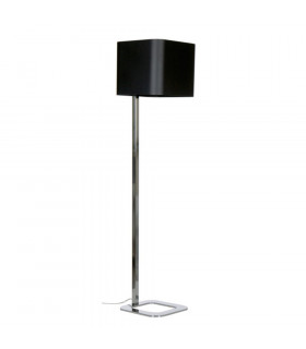 Quadro Floor Lamp With Shade Chrome