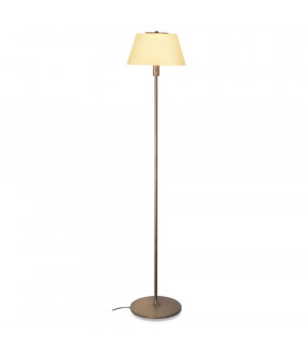Brezil Floor Lamp With Tapered Shade Bronze