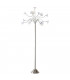 Petflow 15 Light Multi Arm Floor Lamp Satin Nickel