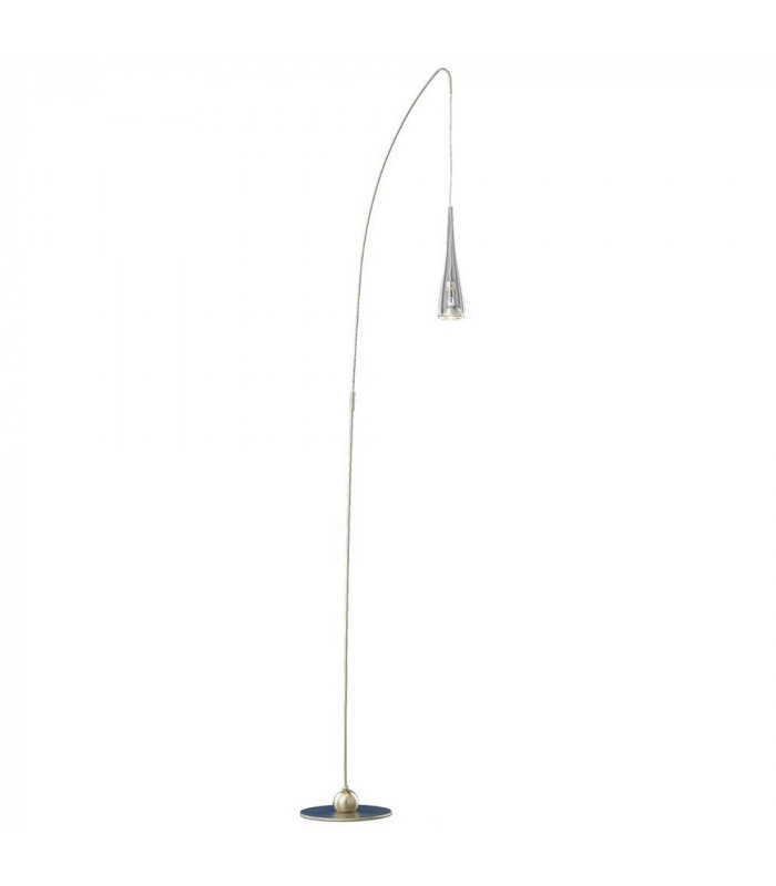 Ice Floor Lamp Satin Nickel