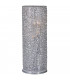 Wire Cylindrical Table Lamp Aluminum