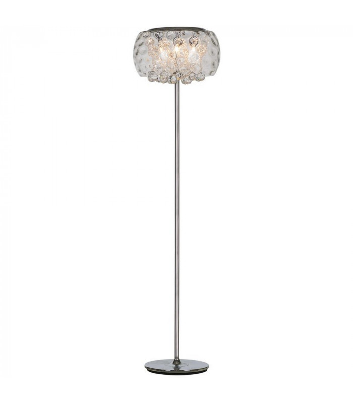 Ice Glass & Crystal Lamp Chrome