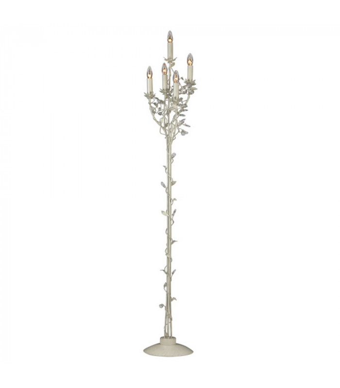Chelange 5 Light Multi Arm Floor Lamp Beige Gray