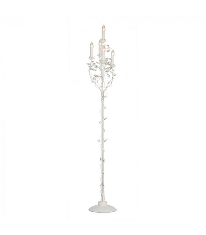 Chelange 5 Light Multi Arm Floor Lamp White Frosted