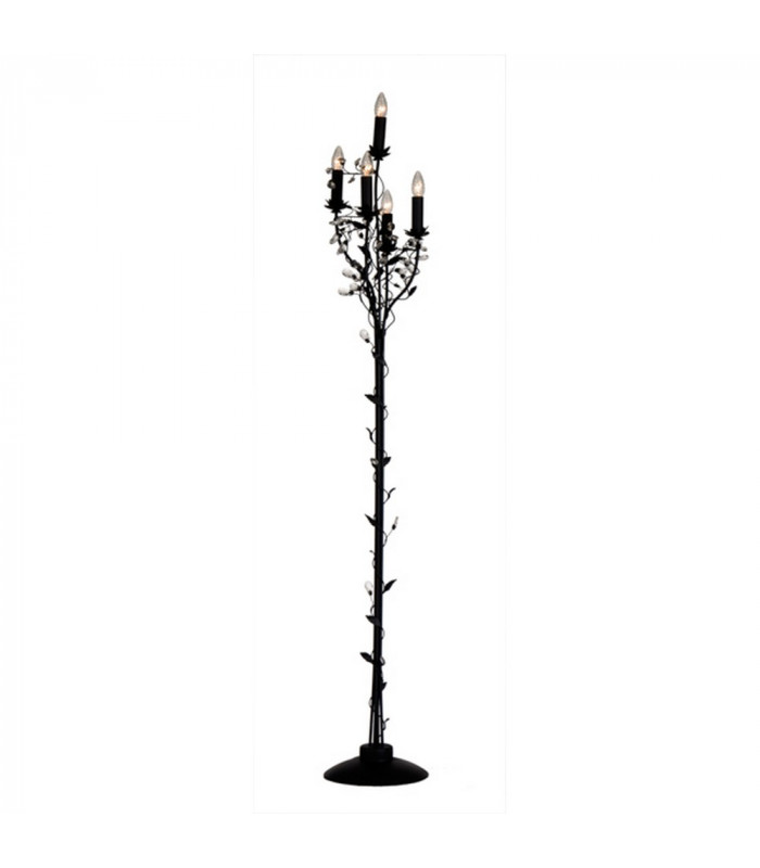 Chelange 5 Light Multi Arm Floor Lamp Black