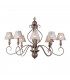 Principesa Multi Arm Chandeliers With Shades Pale Taupe