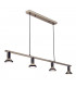 Parrot Straight Bar Pendant Ceiling Light Chrome