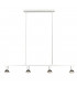 Parrot Straight Bar Pendant Ceiling Light White Metal