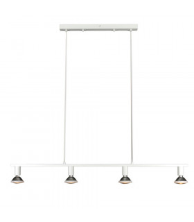 Parrot Straight Bar Pendant Ceiling Light White Metal