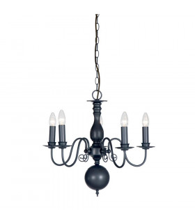 Brugge Multi Arm Chandeliers Lead