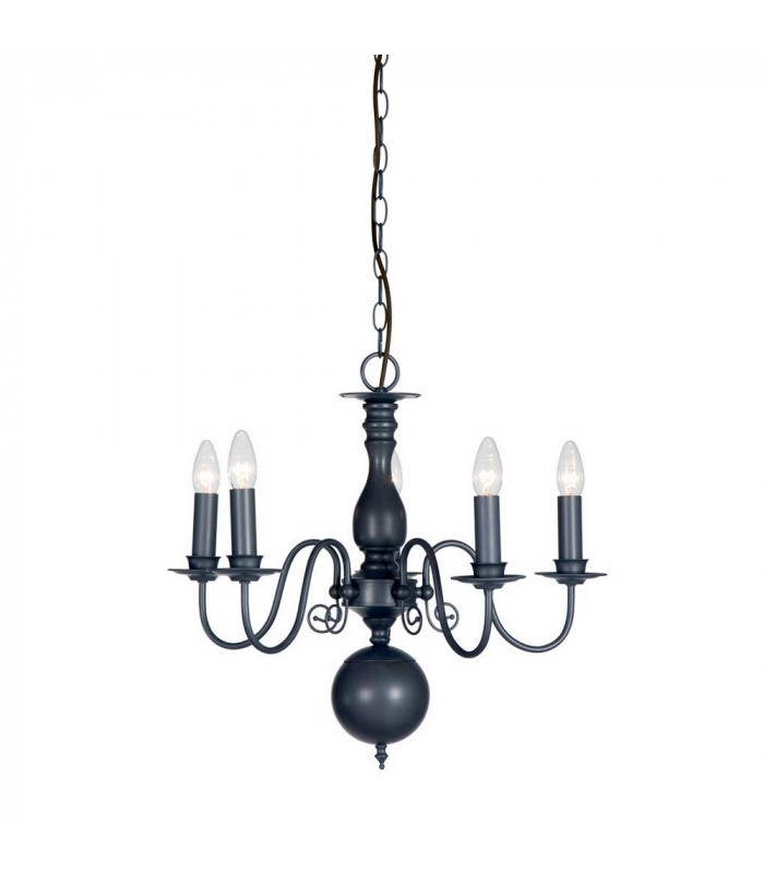 Brugge Multi Arm Chandeliers Lead