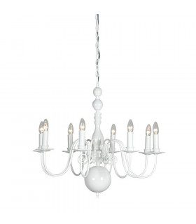 Brugge Multi Arm Chandeliers Glossy White