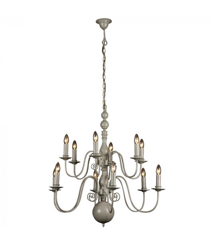 Brugge Multi Arm Chandeliers Gray