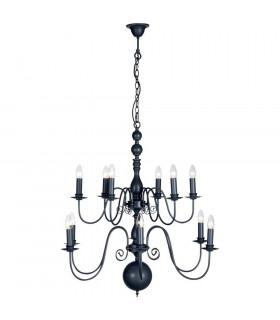 Brugge Multi Arm Chandeliers Lead