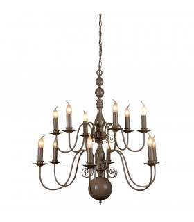 Brugge Multi Arm Chandeliers Pale Taupe