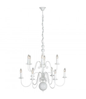 Brugge Multi Arm Chandeliers Glossy White