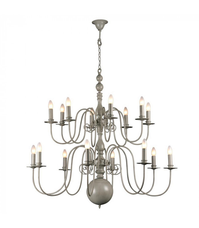 Brugge Multi Arm Chandeliers Gray