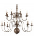 Brugge Multi Arm Chandeliers Pale Taupe