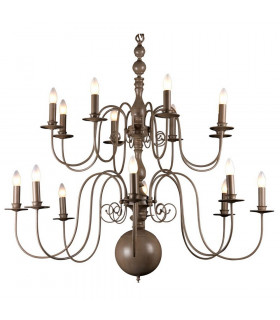 Brugge Multi Arm Chandeliers Pale Taupe
