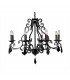 Barozzi Multi Arm Chandeliers Glossy Black