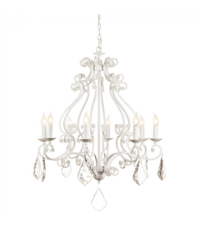 Barozzi Multi Arm Chandeliers Glossy White