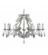 Barozzi Multi Arm Chandeliers Brushed Silver