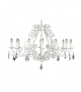 Barozzi Multi Arm Chandeliers Glossy White