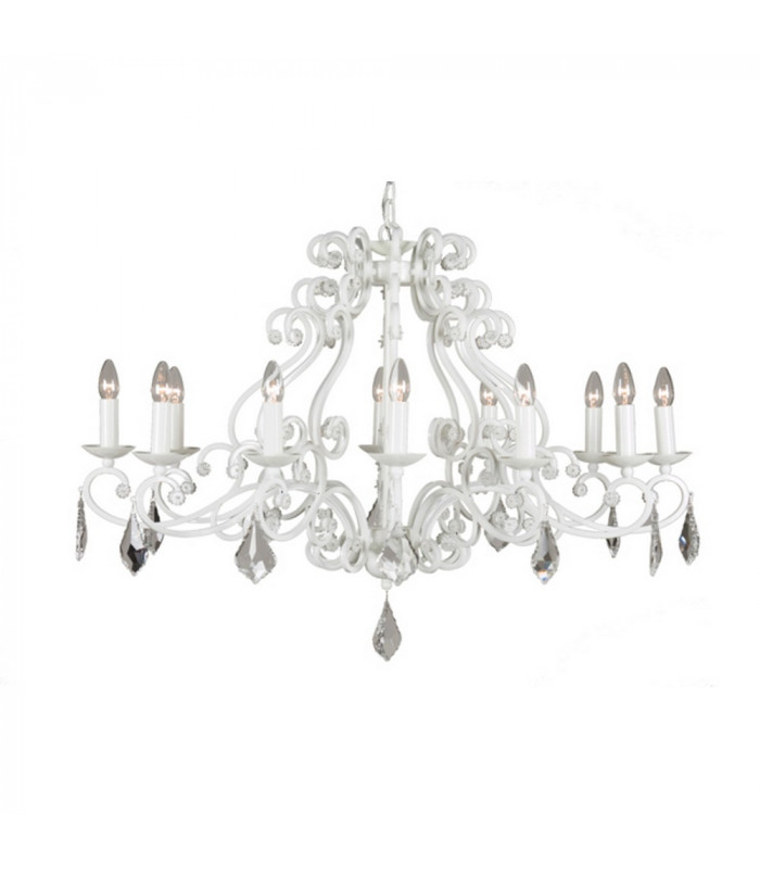 Barozzi Multi Arm Chandeliers Glossy White