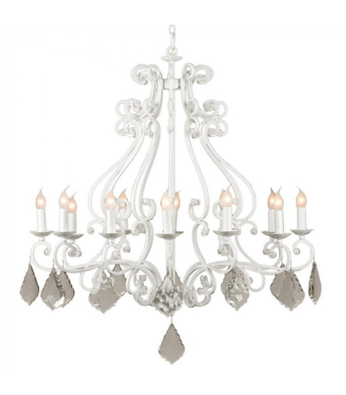 Barozzi Multi Arm Chandeliers Glossy White