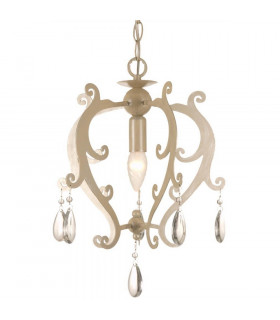 Pedrera Wire Frame Pendant Ceiling Light Ivory
